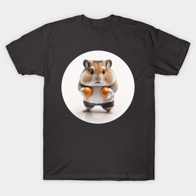 Hamster as a boxer T-Shirt by Rabbit Hole Designs